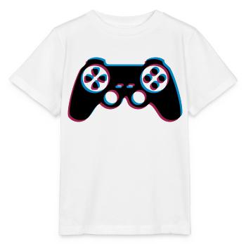 3d controller design logo clip art cool gamer zocke - Stanley/Stella MINI CREATOR Kids’ T-Shirt - white - Front - Maike (125cm)