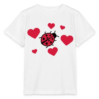 Petite coccinelle doux mignon - T-shirt bio MINI CREATOR Stanley/Stella Enfant - blanc - Devant - Maike (125cm)