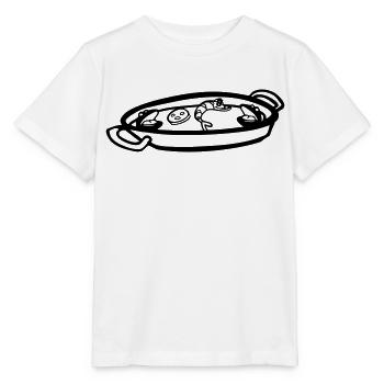 paella plat spécialité culinaire espagnole espagne - T-shirt bio MINI CREATOR Stanley/Stella Enfant - blanc - Devant - Maike (125cm)