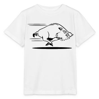 sanglier courant dangereux - T-shirt bio MINI CREATOR Stanley/Stella Enfant - blanc - Devant - Maike (125cm)