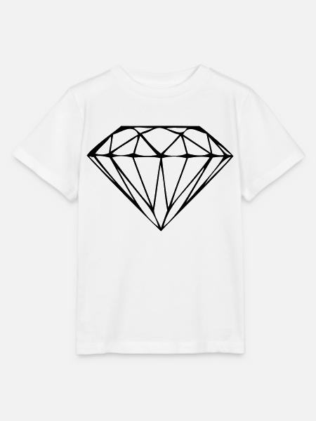 diamond - Stanley/Stella Kinder T-Shirt MINI CREATOR  - Weiß