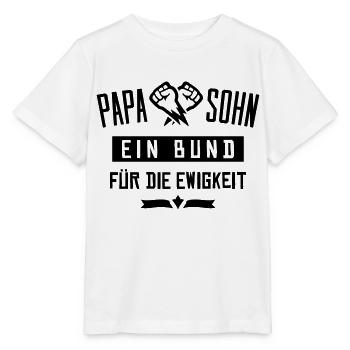 papa sohn bund ewigkeit - Stanley/Stella Kinder T-Shirt MINI CREATOR  - Weiß - Vorne - Maike (125cm)