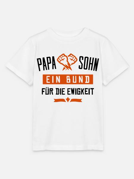 papa sohn bund ewigkeit - Stanley/Stella Kinder T-Shirt MINI CREATOR  - Weiß