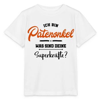 patenonkel superkraefte lustig - Stanley/Stella Kinder T-Shirt MINI CREATOR  - Weiß - Vorne - Maike (125cm)