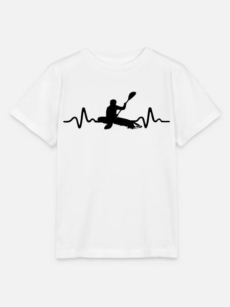 Kajak Heartbeat - Stanley/Stella Kinder-T-shirt MINI CREATOR  - wit