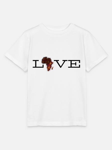 Africa Love - Stanley/Stella Kinder T-Shirt MINI CREATOR  - Weiß
