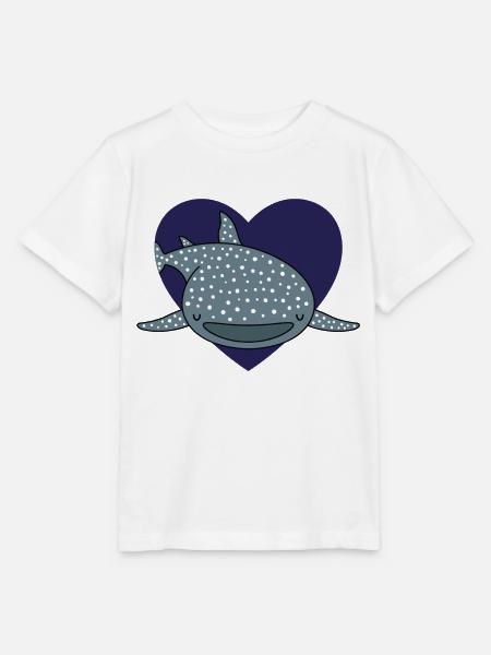 Amour de requin baleine - T-shirt bio MINI CREATOR Stanley/Stella Enfant - blanc