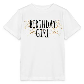 FILLE DONT C'EST L'ANNIVERSAIRE - T-shirt bio MINI CREATOR Stanley/Stella Enfant - blanc - Devant - Maike (125cm)