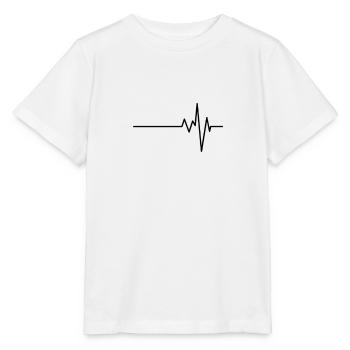 Battement de coeur - T-shirt bio MINI CREATOR Stanley/Stella Enfant - blanc - Devant - Maike (125cm)