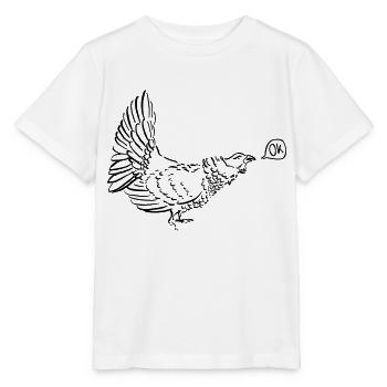 tétras calme - T-shirt bio MINI CREATOR Stanley/Stella Enfant - blanc - Devant - Maike (125cm)