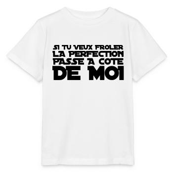 Perfection humour - T-shirt bio MINI CREATOR Stanley/Stella Enfant - blanc - Devant - Maike (125cm)