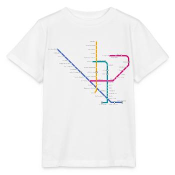 Métro Lisboa - T-shirt bio MINI CREATOR Stanley/Stella Enfant - blanc - Devant - Maike (125cm)