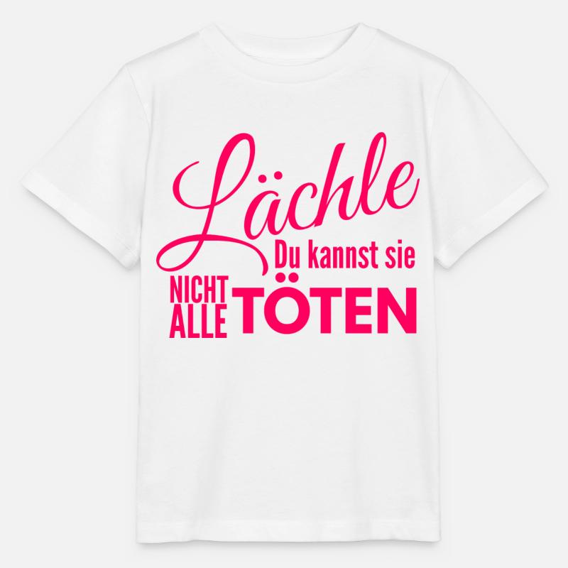 Lächle du kannst sie nicht alle töten - Stanley/Stella Kinder T-Shirt MINI CREATOR  - Weiß
