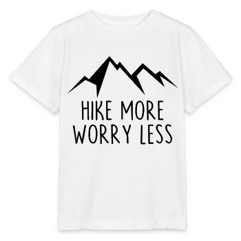 Hike More Worry Less - Stanley/Stella MINI CREATOR Kids’ T-Shirt - white - Front - Maike (125cm)