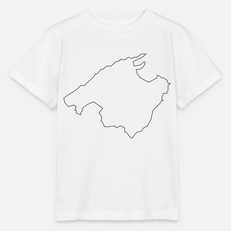 Carte de Majorque - T-shirt bio MINI CREATOR Stanley/Stella Enfant - blanc