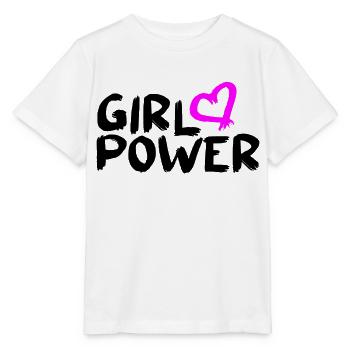 Feminism Feminist Vector Girl Power Design - Stanley/Stella MINI CREATOR Kids’ T-Shirt - white - Front - Maike (125cm)