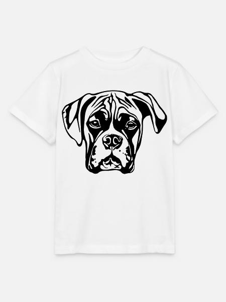 boxer WITHOUT BACKGROUND - Stanley/Stella Kinder T-Shirt MINI CREATOR - Weiß