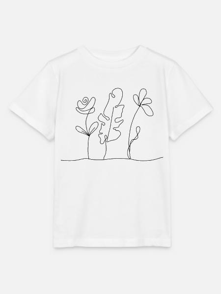 Blumen - Stanley/Stella Kinder T-Shirt MINI CREATOR - Weiß