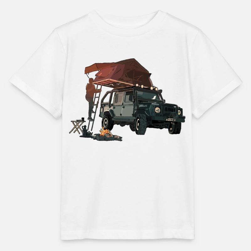 Tente de toit - T-shirt bio MINI CREATOR Stanley/Stella Enfant - blanc