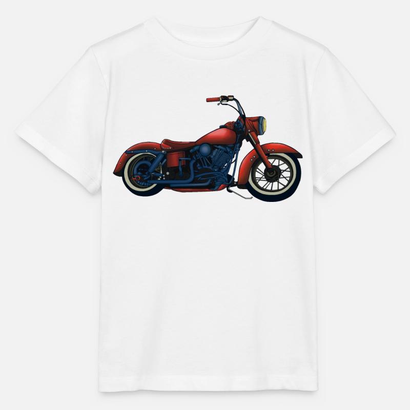 Motocyclette - T-shirt bio MINI CREATOR Stanley/Stella Enfant - blanc