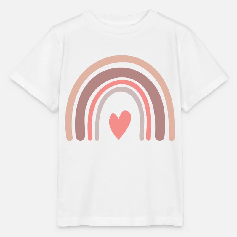 Arc-en-ciel - T-shirt bio MINI CREATOR Stanley/Stella Enfant - blanc