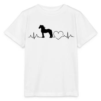 Friese Pferd Reiterin Reiten Herzschlag Herz Liebe - Stanley/Stella Kinder T-Shirt MINI CREATOR  - Weiß - Vorne - Maike (125cm)