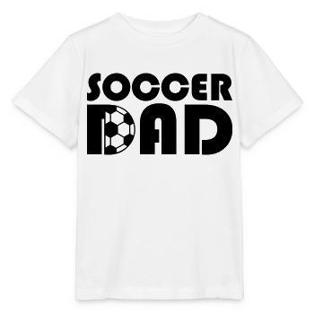 Fußballverein Soccer Dad Design - Stanley/Stella Kinder T-Shirt MINI CREATOR  - Weiß - Vorne - Maike (125cm)