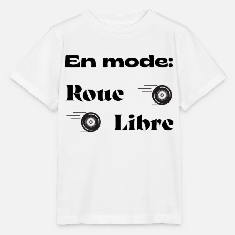 En mode roue libre - T-shirt bio MINI CREATOR Stanley/Stella Enfant - blanc
