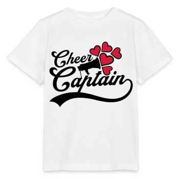 Cheer cheering On Cheer Captain Megafon - Stanley/Stella MINI CREATOR Kids’ T-Shirt - white - Front - Maike (125cm)