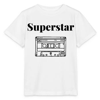 Superstar Casette Audio Rétro Vintage - T-shirt bio MINI CREATOR Stanley/Stella Enfant - blanc - Devant - Maike (125cm)