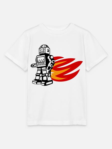 Burnout-Bot - Stanley/Stella Kinder T-Shirt MINI CREATOR - Weiß