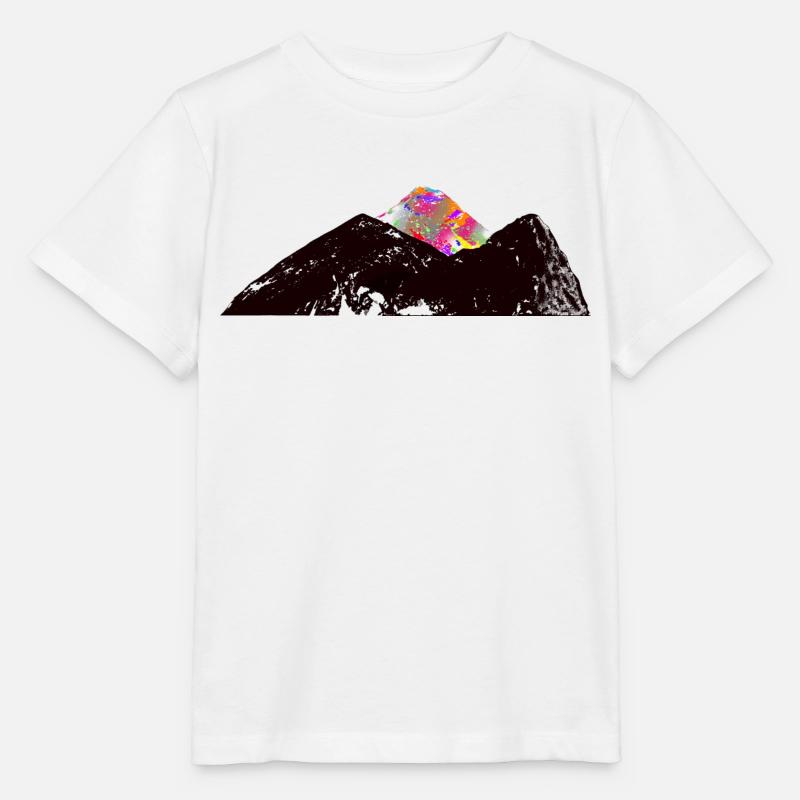 Berg mit farbenfrohem Gipfel - Stanley/Stella Kinder T-Shirt MINI CREATOR  - Weiß
