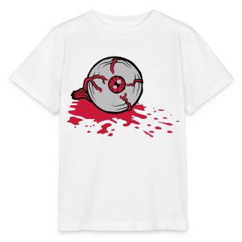 Halloween blutiges Horror Auge - Stanley/Stella Kinder T-Shirt MINI CREATOR  - Weiß - Vorne - Maike (125cm)