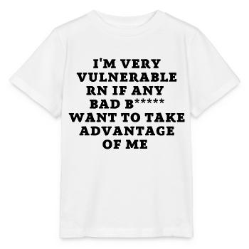 Vulnerable - Stanley/Stella Kinder T-Shirt MINI CREATOR  - Weiß - Vorne - Maike (125cm)