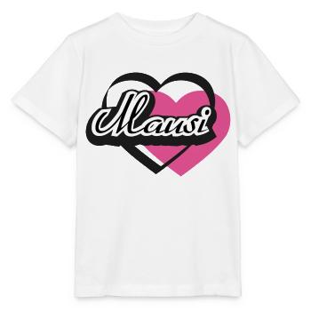 Kosename Mausi Herz - Stanley/Stella Kinder T-Shirt MINI CREATOR  - Weiß - Vorne - Maike (125cm)