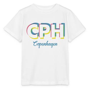 Copenhague - CPH - Copenhague - Dänemark - Danemark - T-shirt bio MINI CREATOR Stanley/Stella Enfant - blanc - Devant - Maike (125cm)