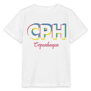 Copenhague - CPH - Copenhague - Dänemark - Danemark - T-shirt bio MINI CREATOR Stanley/Stella Enfant - blanc - Devant - Maike (125cm)