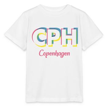 Copenhague - CPH - Copenhague - Dänemark - Danemark - T-shirt bio MINI CREATOR Stanley/Stella Enfant - blanc - Devant - Maike (125cm)