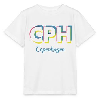 Copenhague - CPH - Copenhague - Dänemark - Danemark - T-shirt bio MINI CREATOR Stanley/Stella Enfant - blanc - Devant - Maike (125cm)