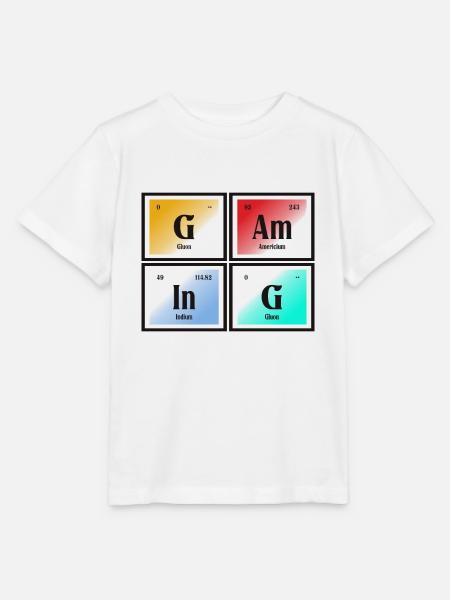 Gaming-| Periodensystem der Elemente - Stanley/Stella Kinder T-Shirt MINI CREATOR - Weiß