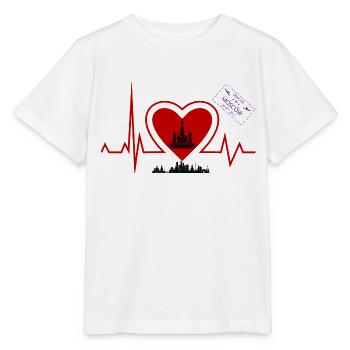 Herzschlag Moskau - Moskau Liebhaber stadt - Stanley/Stella Kinder T-Shirt MINI CREATOR  - Weiß - Vorne - Maike (125cm)
