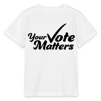 your vote matters Zitat - Stanley/Stella Kinder T-Shirt MINI CREATOR  - Weiß - Vorne - Maike (125cm)