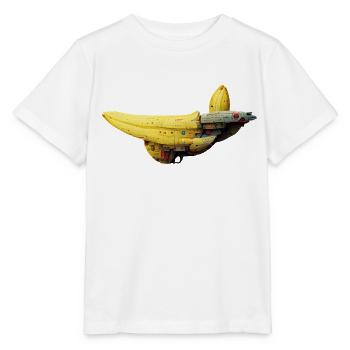 Vaisseau spatial Banana - T-shirt bio MINI CREATOR Stanley/Stella Enfant - blanc - Devant - Maike (125cm)