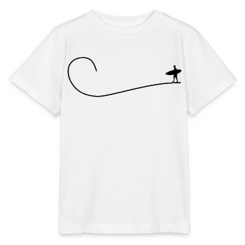 Surfing Motiv für Wellenreiten Hobby - Stanley/Stella Kinder T-Shirt MINI CREATOR  - Weiß - Vorne - Maike (125cm)