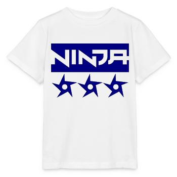Ninja Shuriken - Stanley/Stella MINI CREATOR Kids’ T-Shirt - white - Front - Maike (125cm)