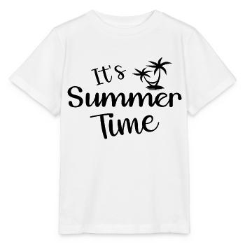 C’est l’heure d’été - T-shirt bio MINI CREATOR Stanley/Stella Enfant - blanc - Devant - Maike (125cm)