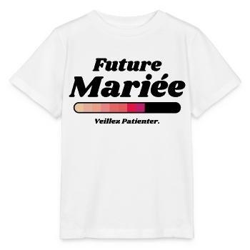 Future Mariée - T-shirt bio MINI CREATOR Stanley/Stella Enfant - blanc - Devant - Maike (125cm)