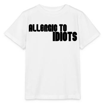 Allergisch gegen Idioten - Stanley/Stella Kinder T-Shirt MINI CREATOR  - Weiß - Vorne - Maike (125cm)