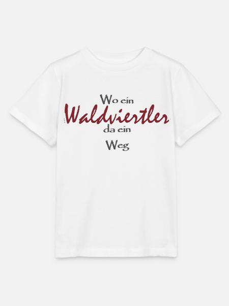 Wo ein Waldviertler da ein Weg - Stanley/Stella Kinder T-Shirt MINI CREATOR - Weiß