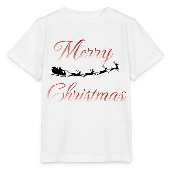 Joyeuses Fêtes - T-shirt bio MINI CREATOR Stanley/Stella Enfant - blanc - Devant - Maike (125cm)